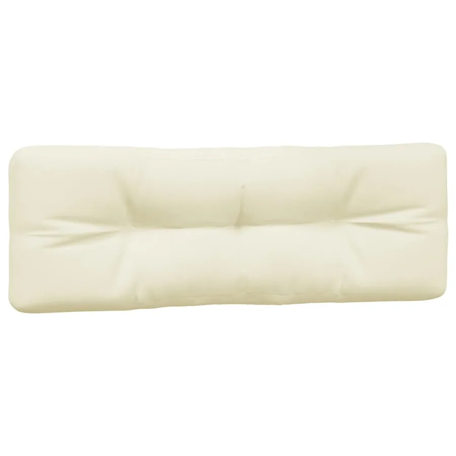 Coussins de palette lot de 5 crème tissu - 4