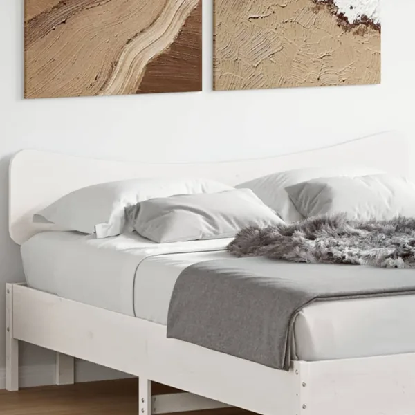 Tête de lit blanc 150 cm bois massif de pin