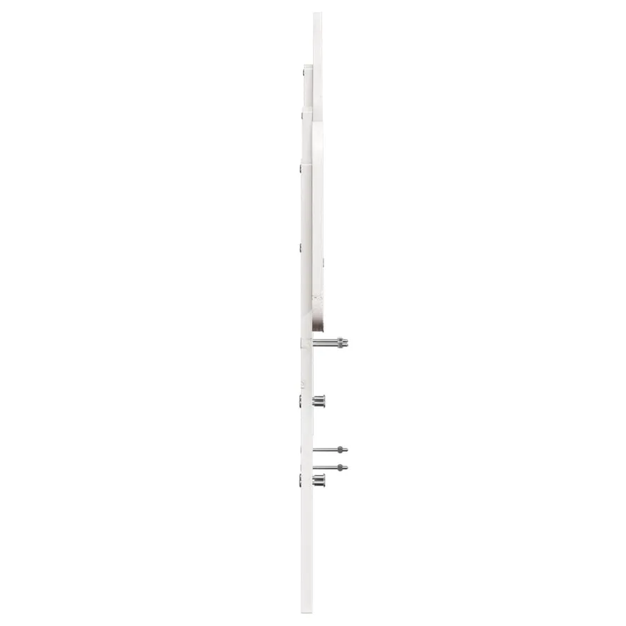 Tête de lit blanc 150 cm bois massif de pin - 5