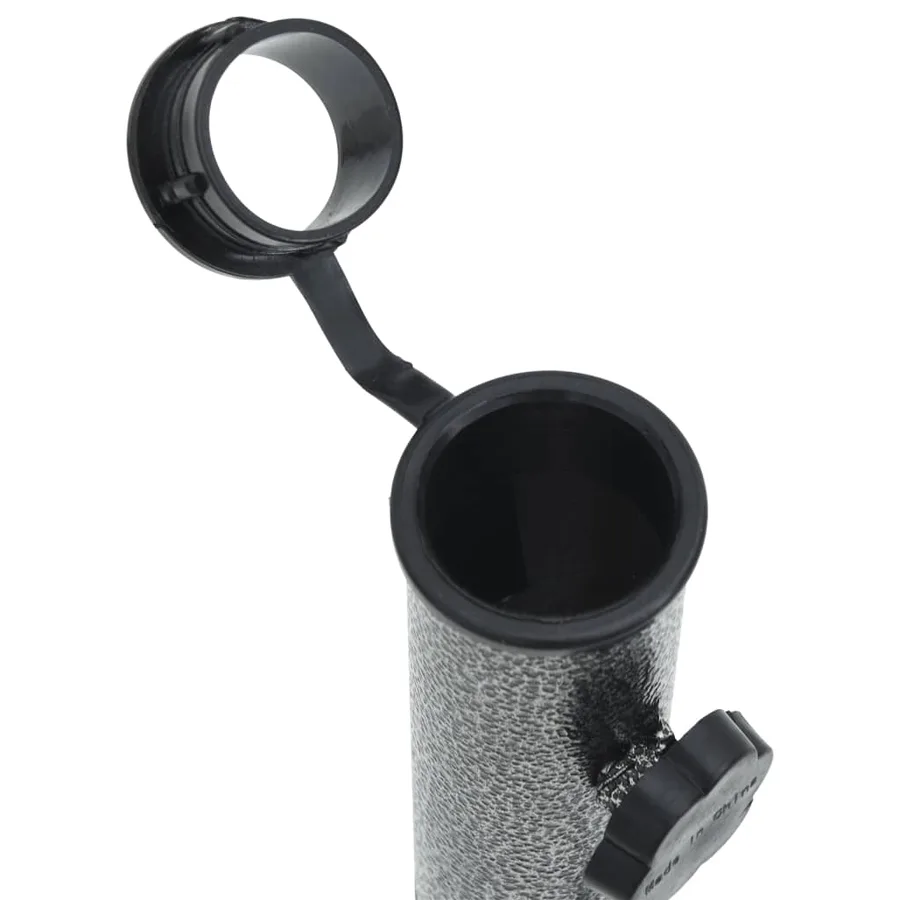 Support de parasol avec piquets 2 pcs 9x35 cm acier galvanisé - 5