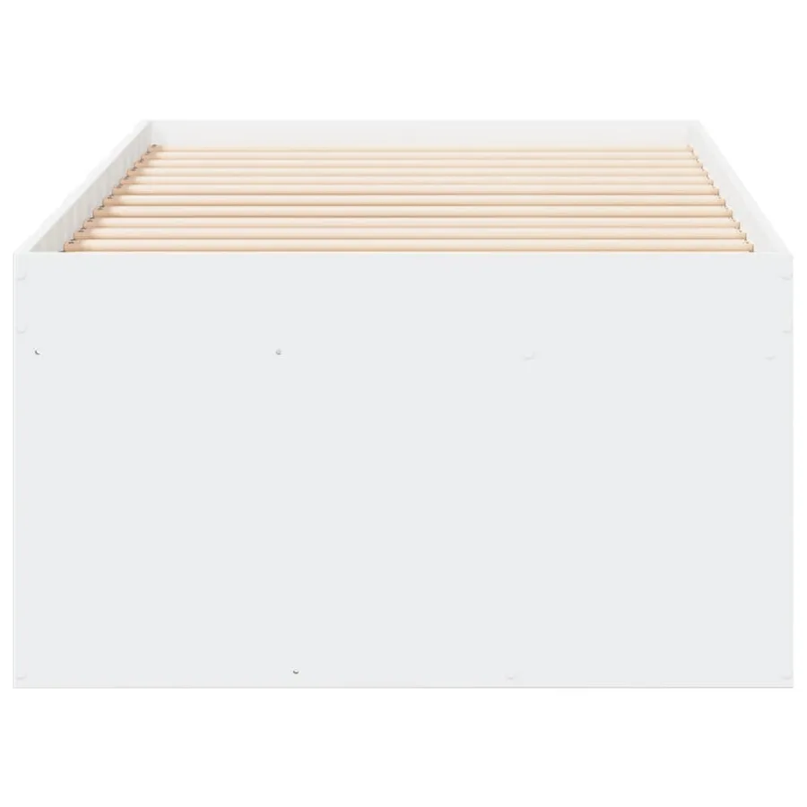 Lit de jour avec tiroirs sans matelas blanc 75x190 cm - 5