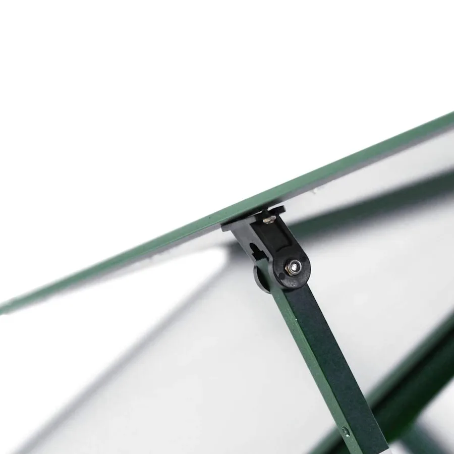 Serre avec cadre de base vert 169x169x202 cm aluminium - 8