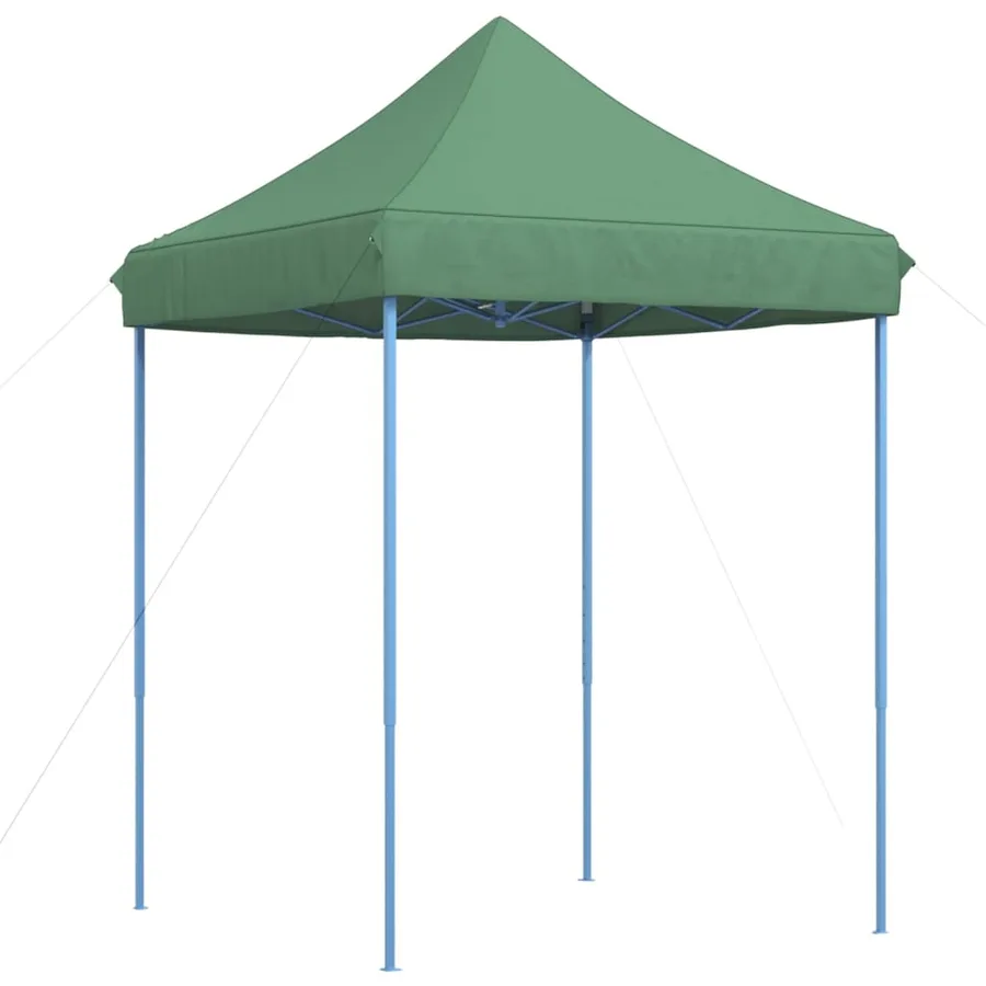 Tente de réception pliable escamotable vert 200x200x306 cm - 5