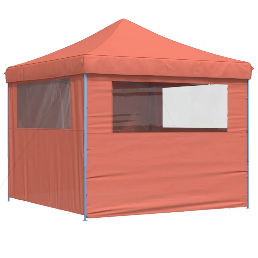 Tente de réception pliable escamotable avec 4 parois latérales - 5