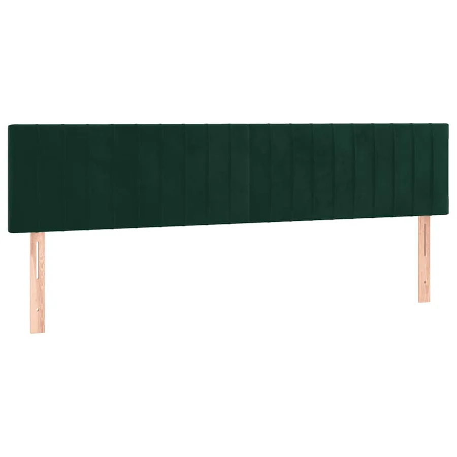 Cadre de lit sans matelas vert foncé 120x190 cm velours - 9