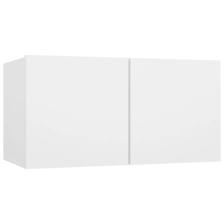Ensemble de meuble TV 7 pcs Blanc Bois d'ingénierie - 4