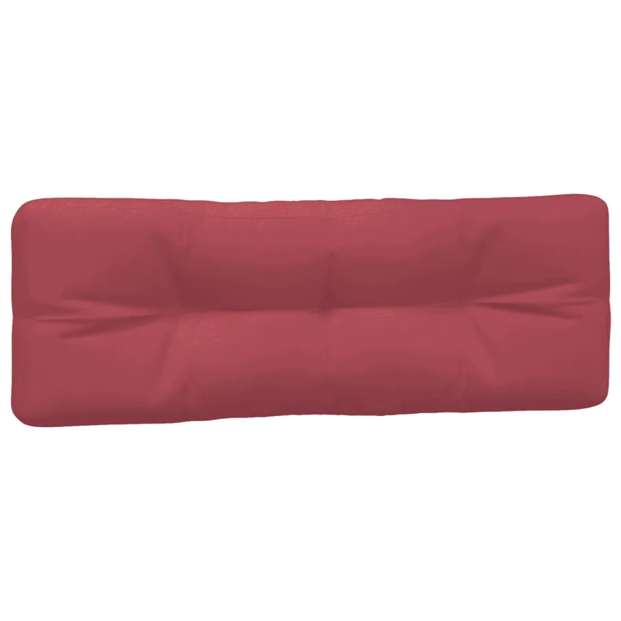 Coussins de palette lot de 3 rouge bordeaux tissu - 4
