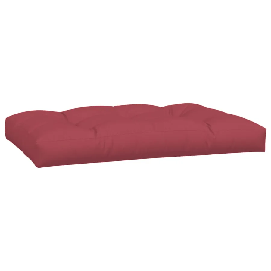 Coussins de palette lot de 3 rouge bordeaux tissu - 6