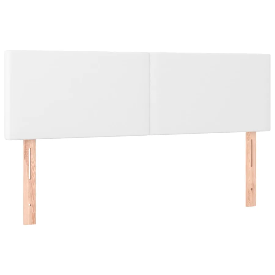 Sommier à lattes de lit avec matelas et LED Blanc 140x190 cm - 7