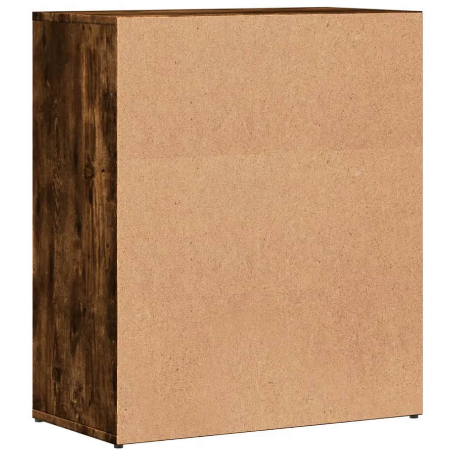 Buffet chêne fumé 60x31x70 cm bois d'ingénierie - 7