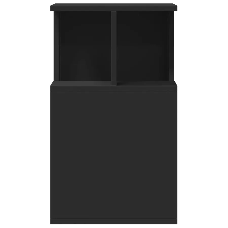 Table d'appoint noir 35x35x60 cm bois d'ingénierie - 6