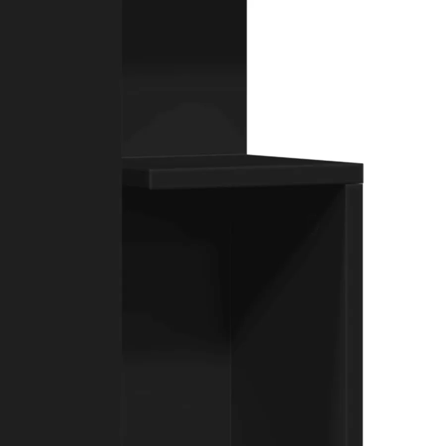 Table d'appoint noir 35x35x60 cm bois d'ingénierie - 8