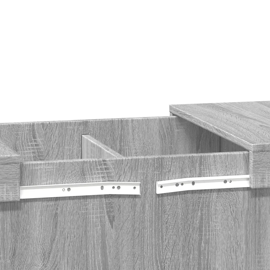 Table basse sonoma gris 80x55x40 cm bois d'ingénierie - 10