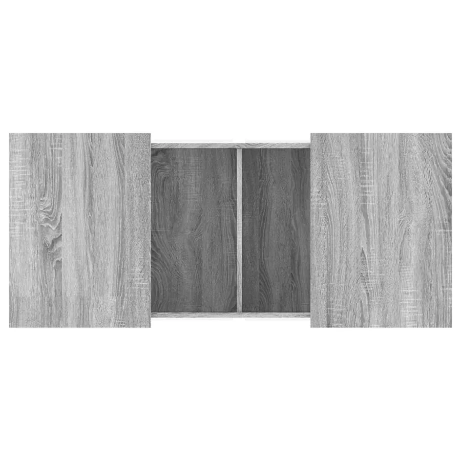 Table basse sonoma gris 80x55x40 cm bois d'ingénierie - 8