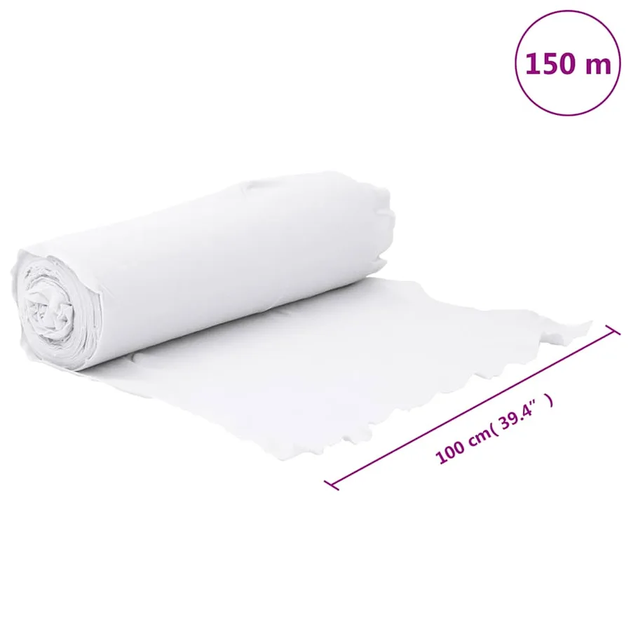 Membrane géotextile blanc 1 x 150 m fibre de polyester - 10