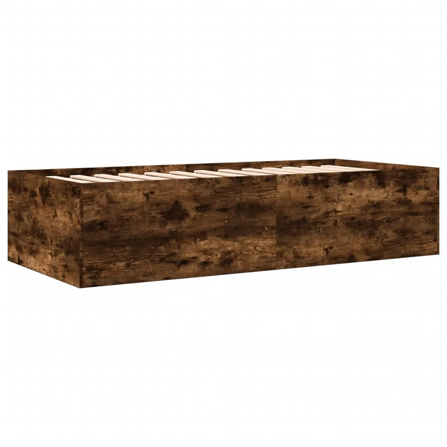 Lit de jour avec tiroirs sans matelas chêne fumé 100x200 cm - 6