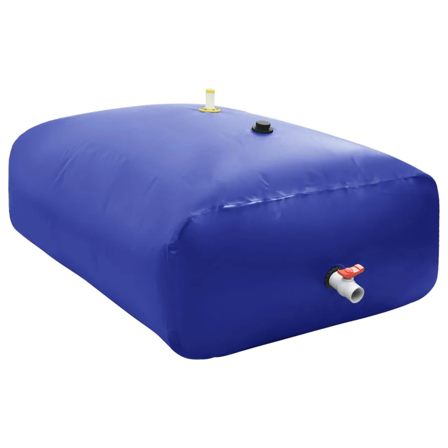 Réservoir d'eau avec robinet pliable 2100 L PVC