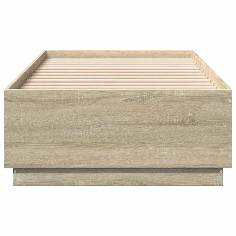 Cadre de lit sans matelas chêne sonoma 100x200 cm - 4