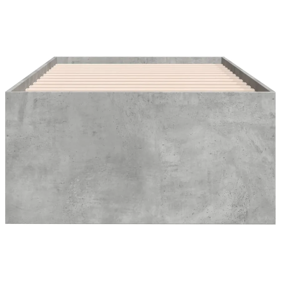 Lit de jour avec tiroirs sans matelas gris béton 90x190 cm - 5