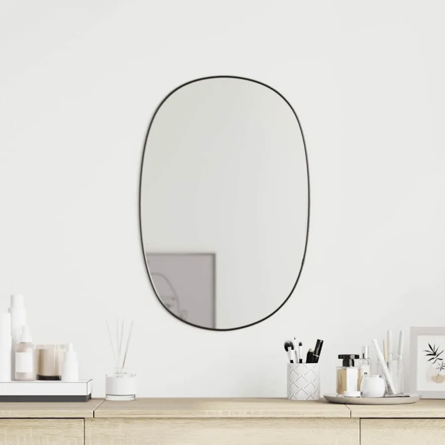 Miroir mural Noir 50x35 cm