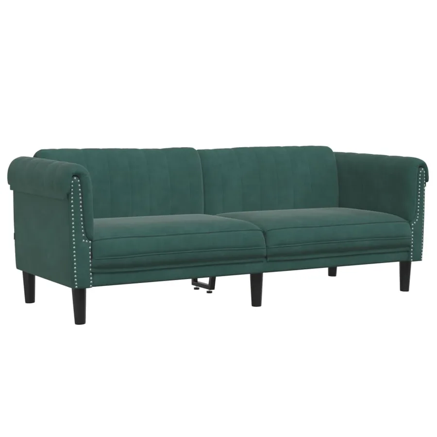 Ensemble de canapés 2 pcs vert foncé velours - 5
