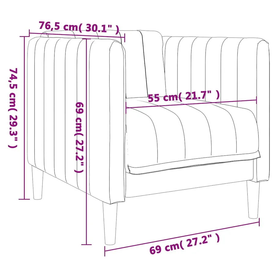 Ensemble de canapés 3 pcs bleu tissu - 11