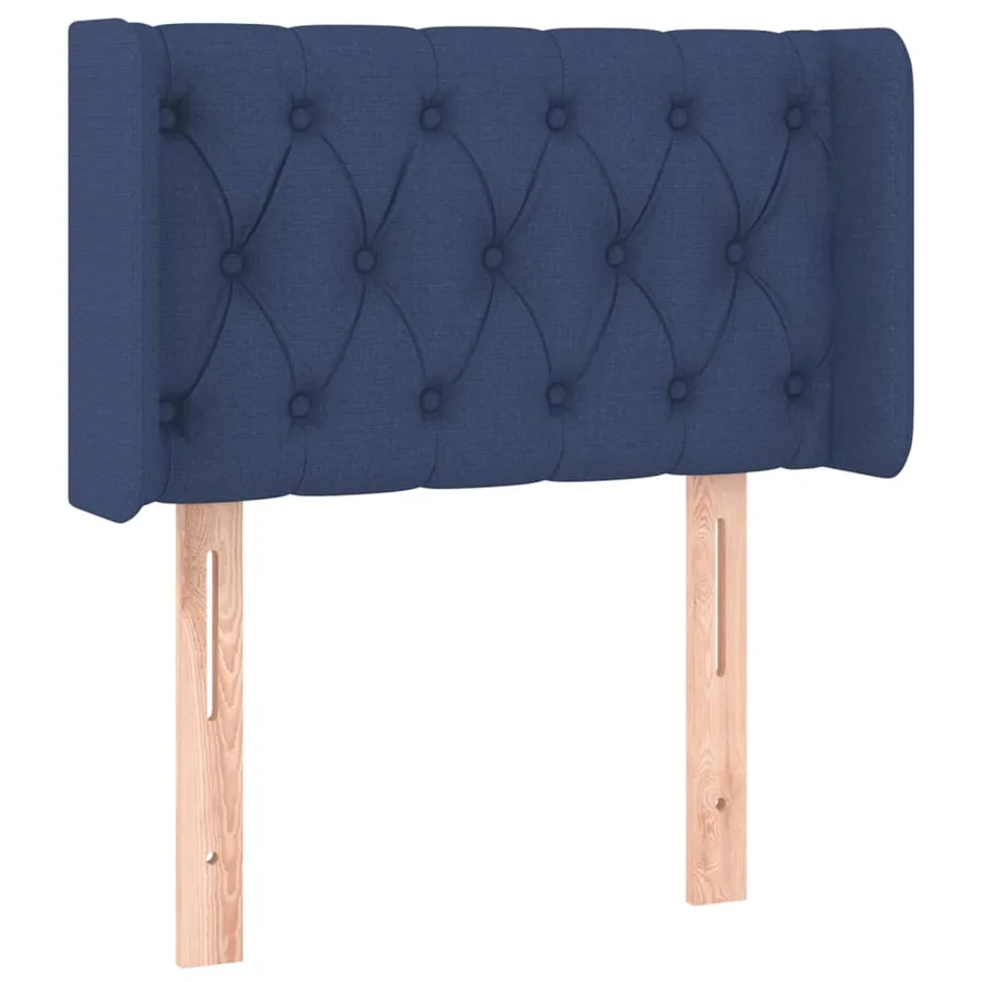 Tête de lit à LED Bleu 83x16x78/88 cm Tissu - 3
