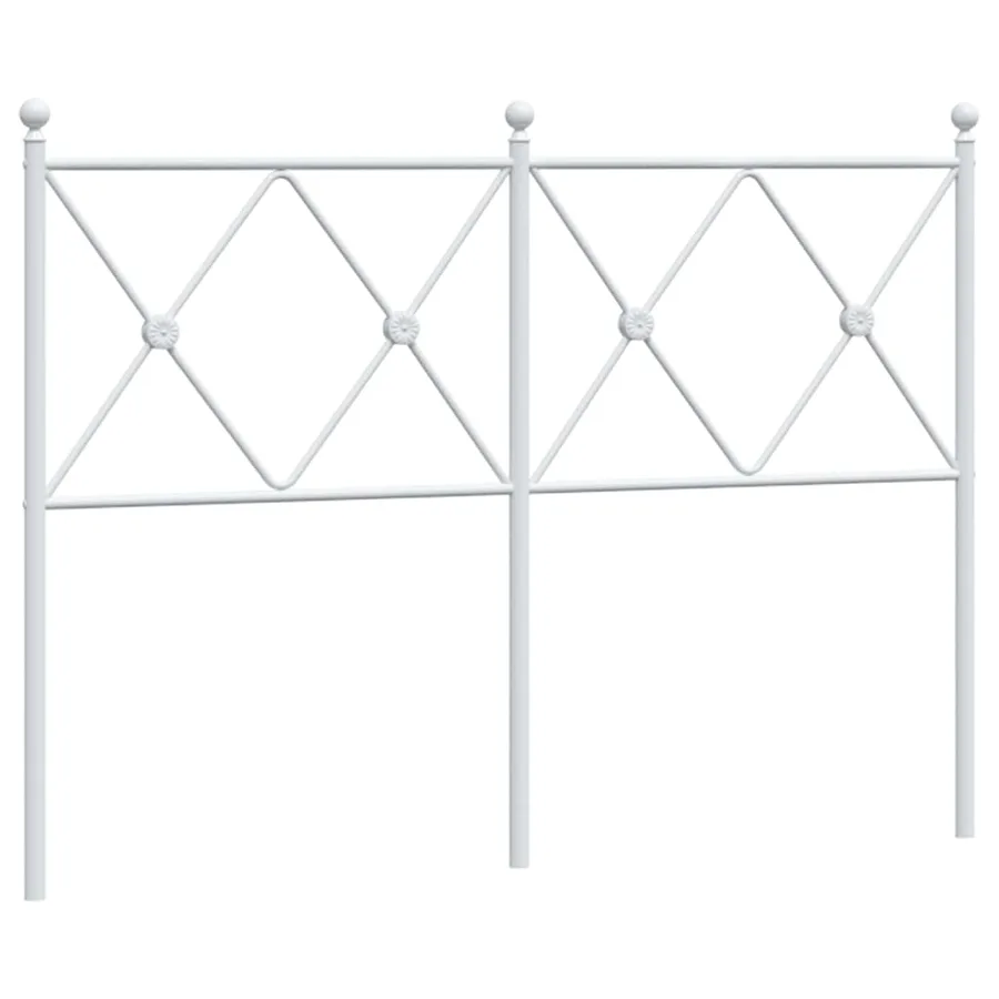 Tête de lit de remplacement métal blanc 120 cm - 2