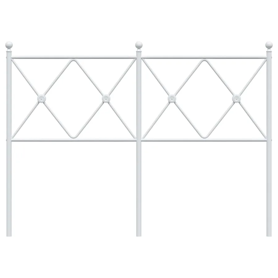 Tête de lit de remplacement métal blanc 120 cm - 4