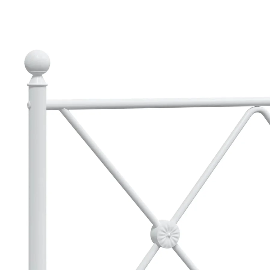 Tête de lit de remplacement métal blanc 120 cm - 5