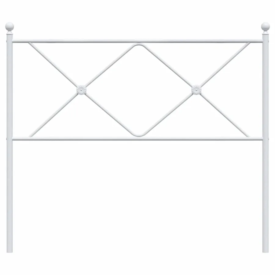Tête de lit de remplacement métal blanc 100 cm - 4
