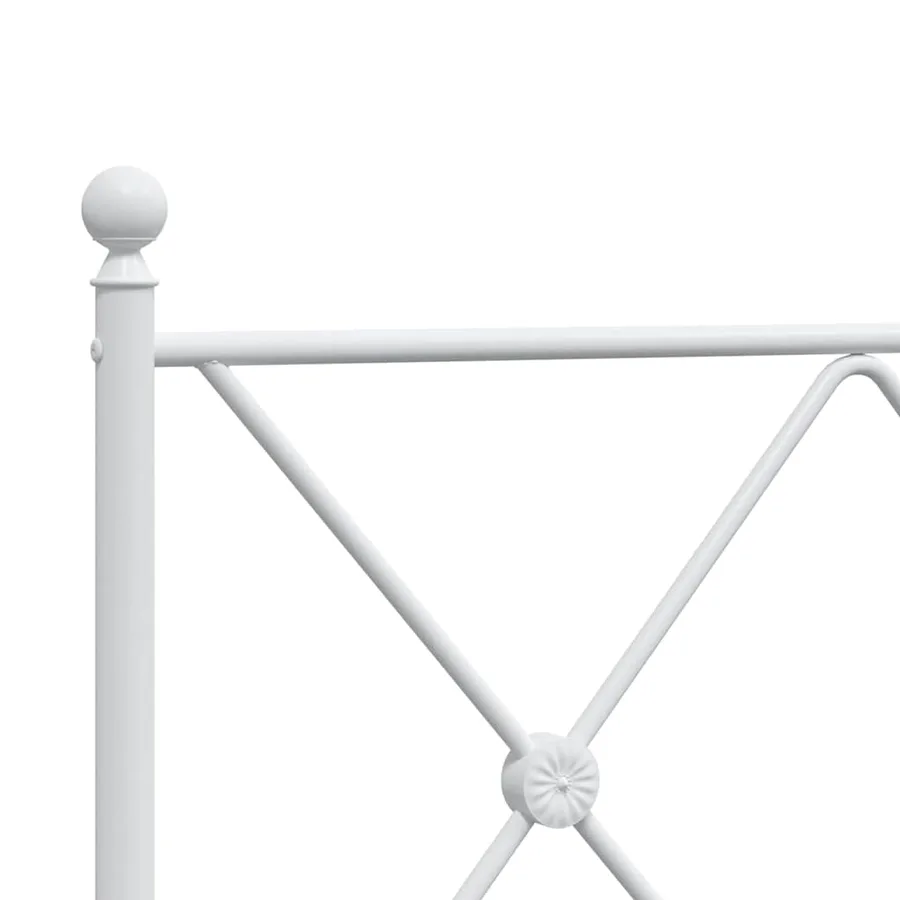 Tête de lit de remplacement métal blanc 100 cm - 5