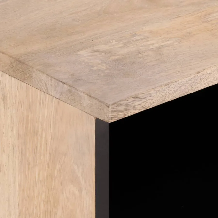 Meuble TV 100x34x46 cm bois massif de manguier - 9