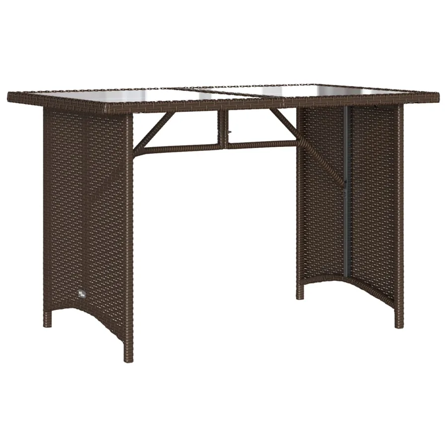 Salon de jardin avec coussins 6 pcs marron résine tressée - 3