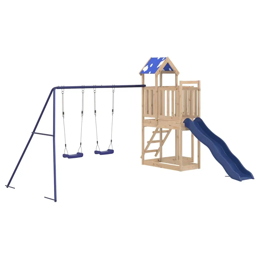 Aire de jeux d'extérieur bois de pin massif - 2
