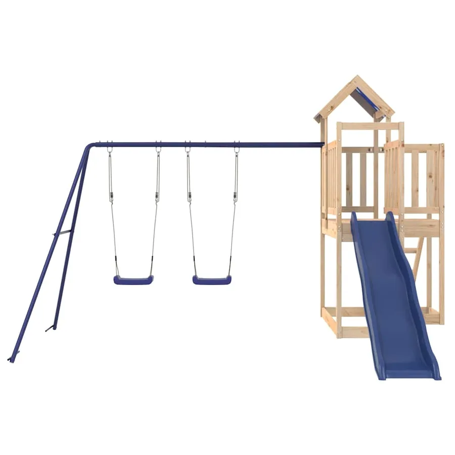 Aire de jeux d'extérieur bois de pin massif - 4