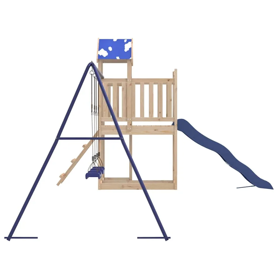 Aire de jeux d'extérieur bois de pin massif - 5