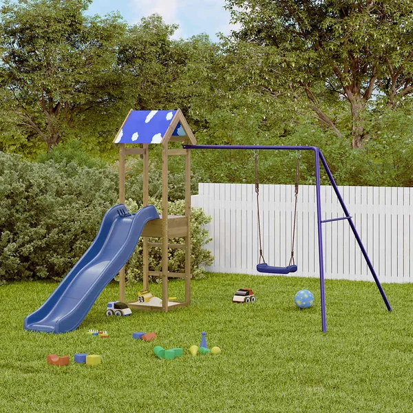 Aire de jeux d'extérieur bois de pin imprégné