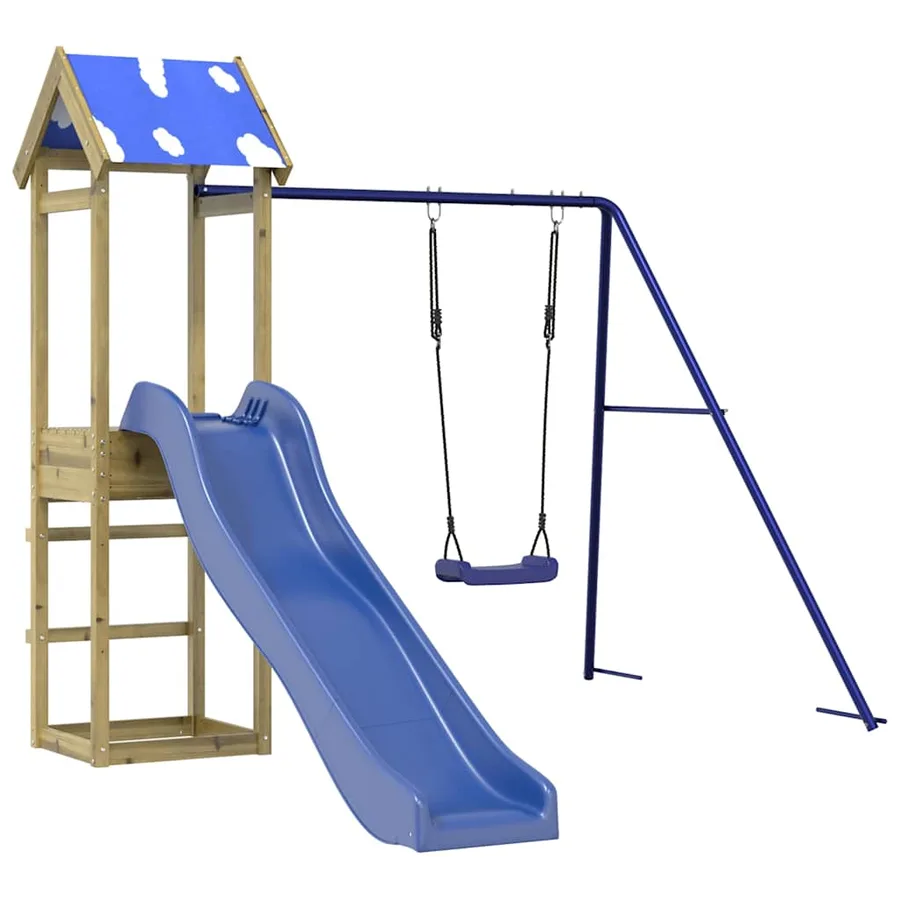 Aire de jeux d'extérieur bois de pin imprégné - 2