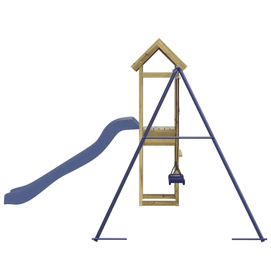 Aire de jeux d'extérieur bois de pin imprégné - 5