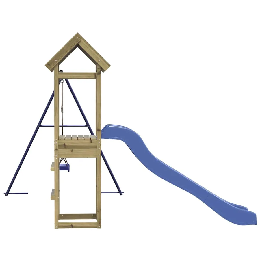 Aire de jeux d'extérieur bois de pin imprégné - 6