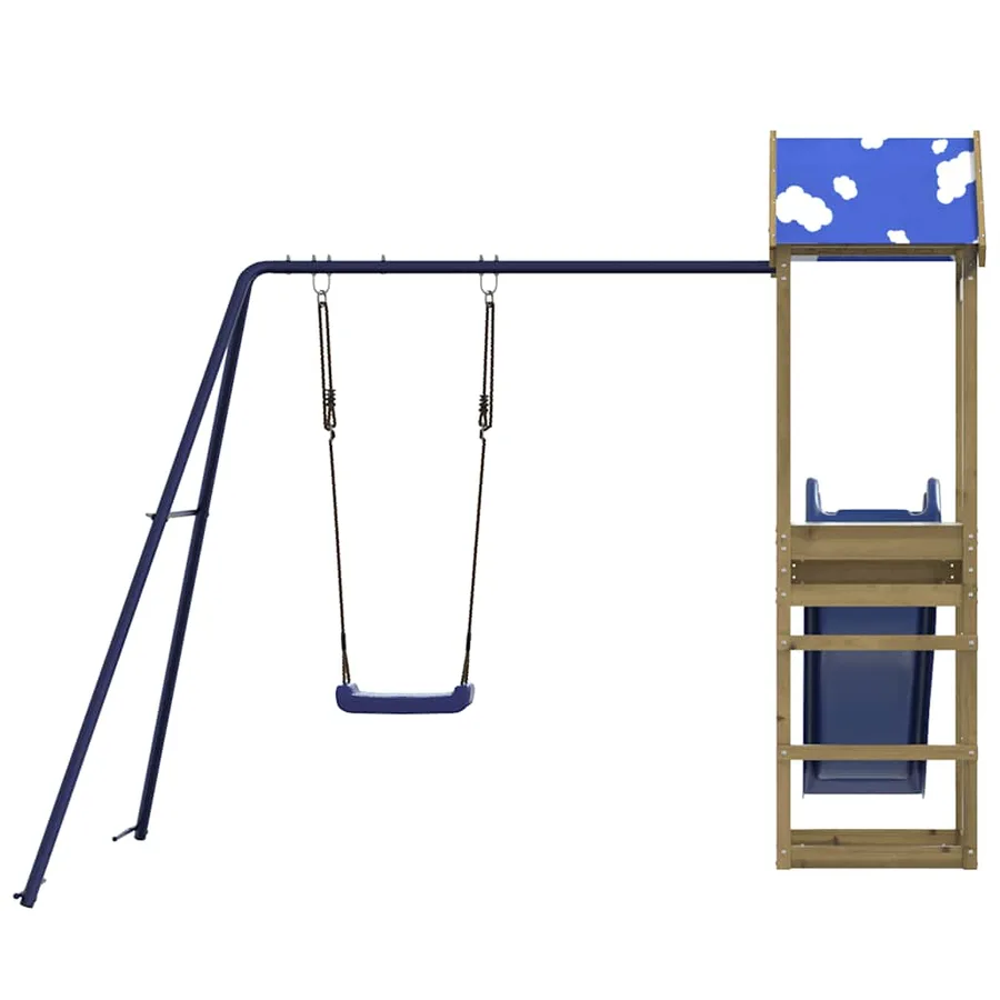 Aire de jeux d'extérieur bois de pin imprégné - 7