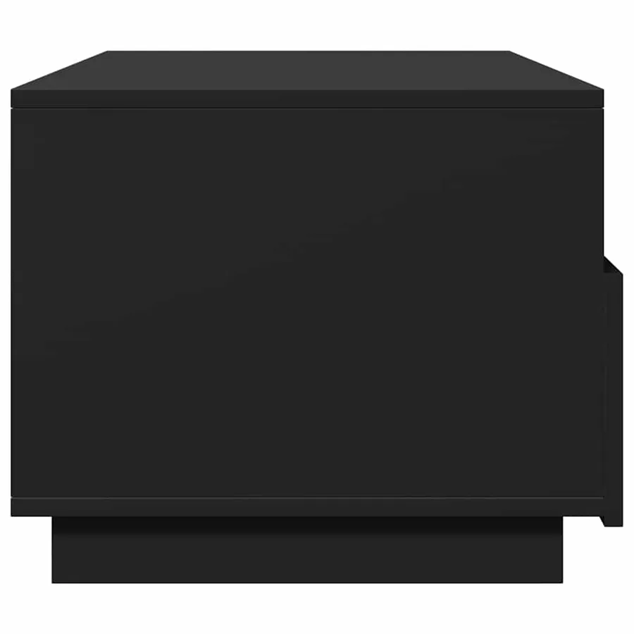 Table basse avec lumières LED noir 90x49x40 cm - 8