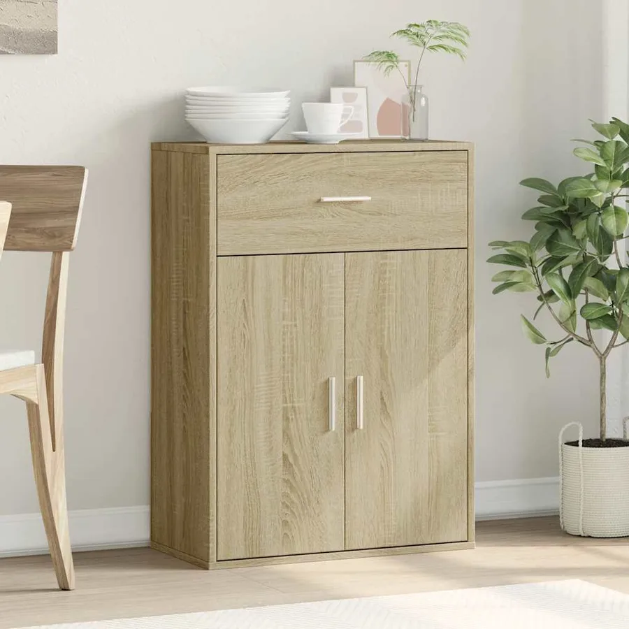 Buffet chêne sonoma 60x30x84 cm bois d'ingénierie - 3