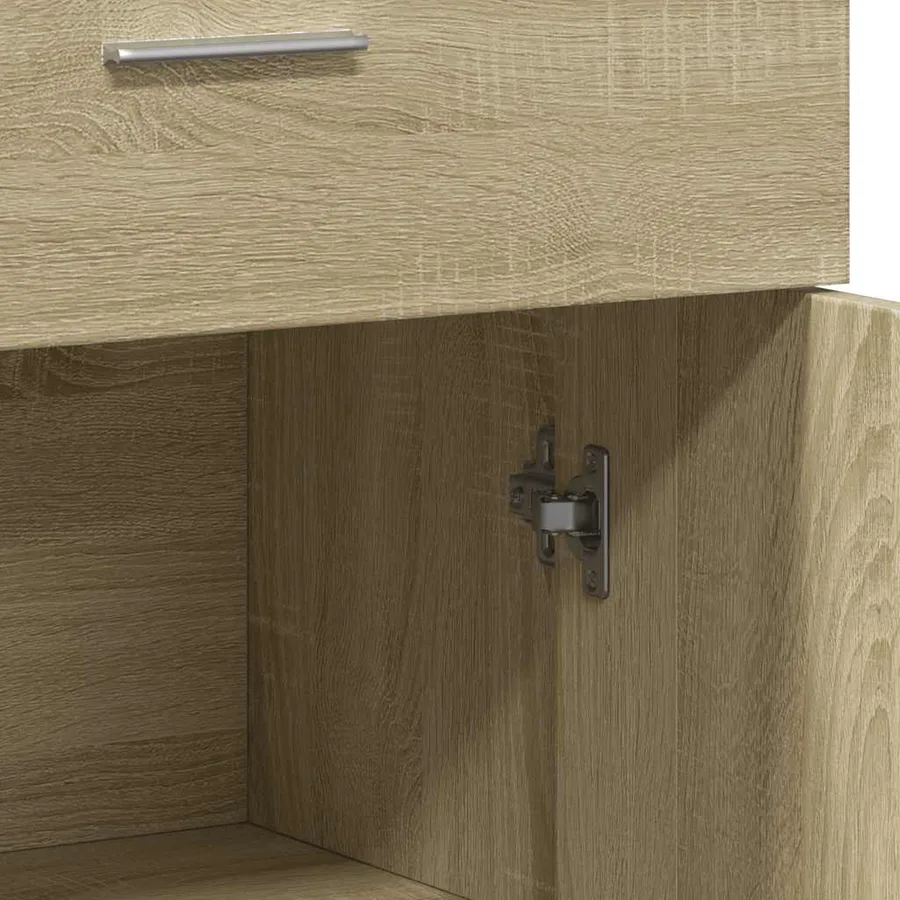 Buffet chêne sonoma 60x30x84 cm bois d'ingénierie - 8