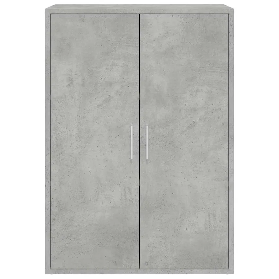 Buffets 2 pcs gris béton 60x31x84 cm bois d'ingénierie - 5