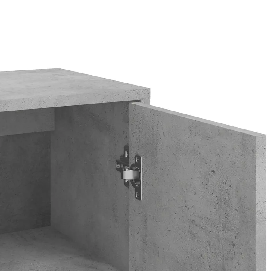 Buffets 2 pcs gris béton 60x31x84 cm bois d'ingénierie - 8