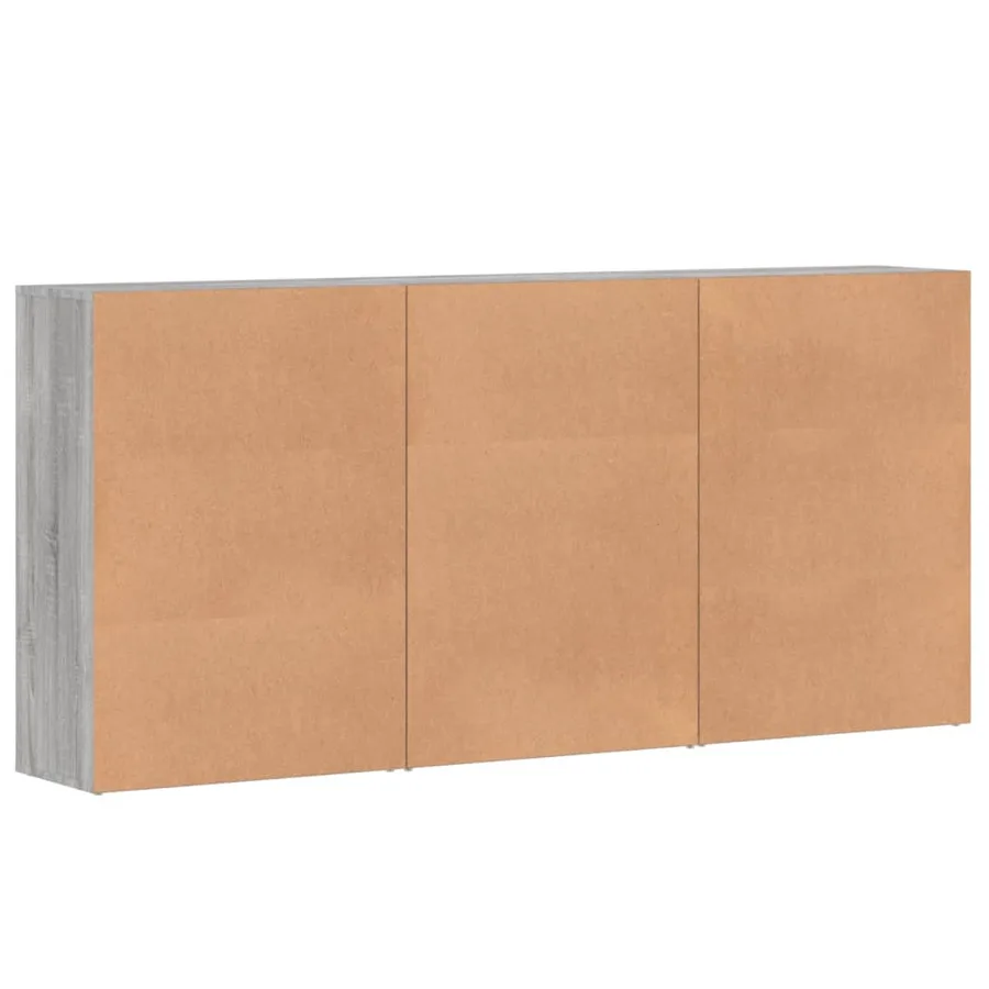 Buffets 3 pcs sonoma gris 60x31x84 cm bois d'ingénierie - 6