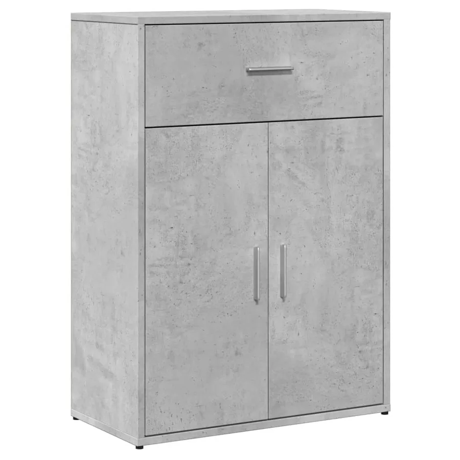 Buffets 2 pcs gris béton 60x30x84 cm bois d'ingénierie - 4