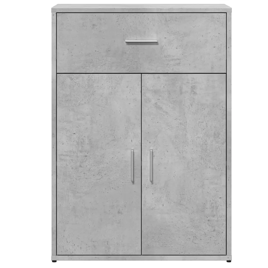 Buffets 2 pcs gris béton 60x30x84 cm bois d'ingénierie - 5
